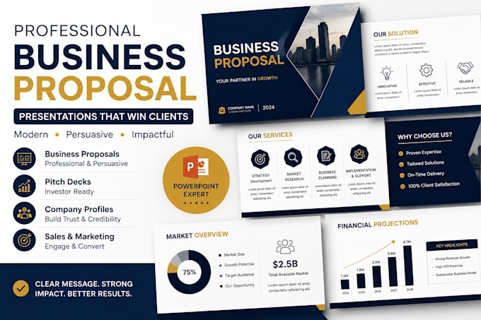 create professional powerpoint, business and biomedical presentations