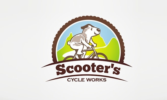design awesome scooter cycle tour logo