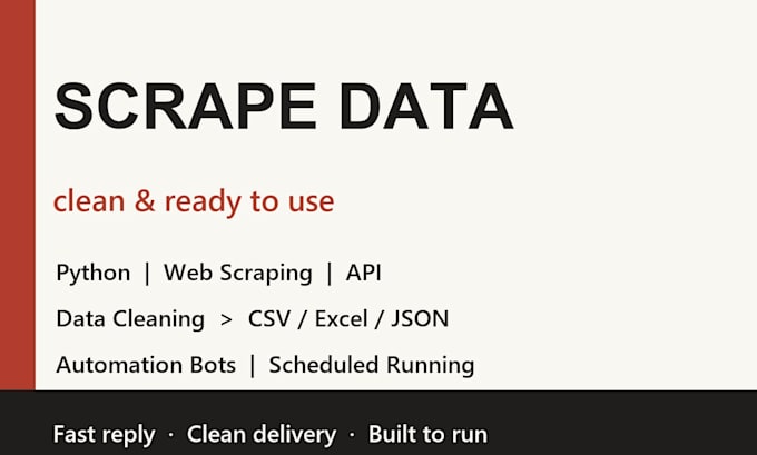 do web scraping, API integration, and automation in python