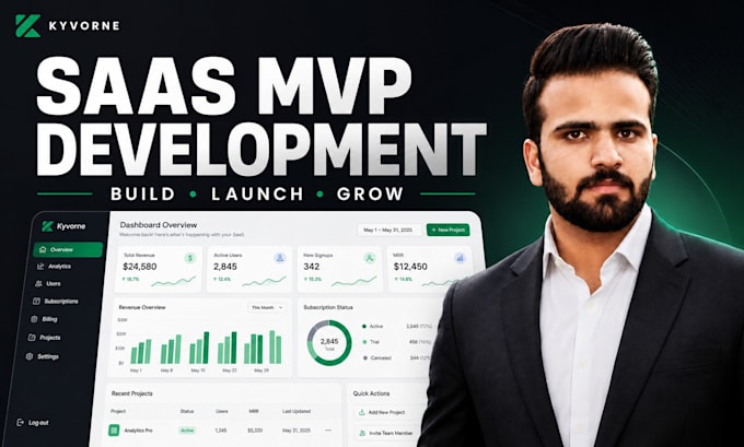 develop a scalable saas web application or mvp