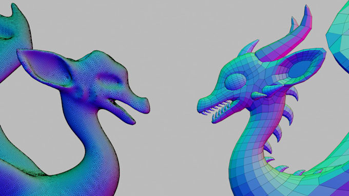 retopologize and uv unwrap your 3d models and sculpts