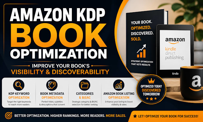 amazon KDP ads management and book listing SEO