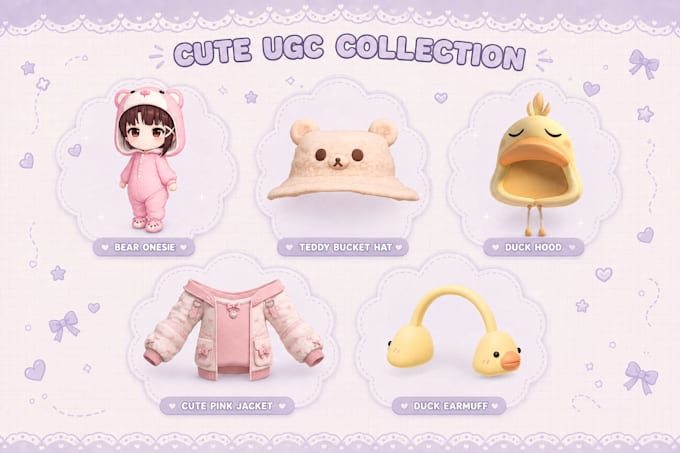 create roblox ugc accessories and clothing