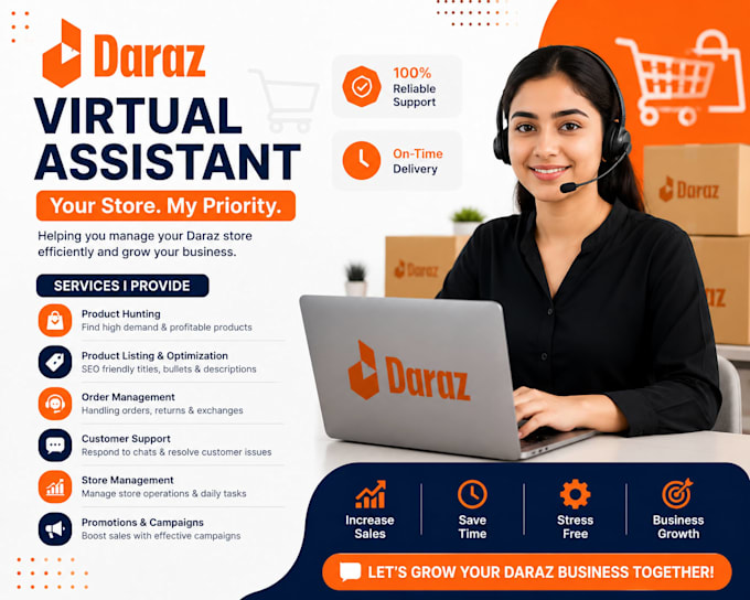 daraz virtual assistant for product listing and data entry