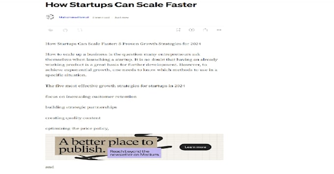 blog for business and startups
