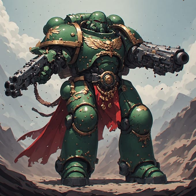 draw your warhammer 40k, sigmar and dnd miniatures