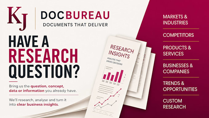 do market research and competitor analysis