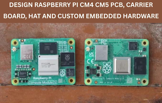 design raspberry pi cm4 cm5 pcb, carrier board, hat and custom embedded hardware