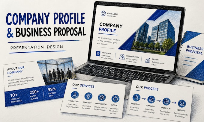 design company profile and business proposal presentations