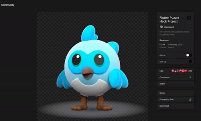 create mascot interactive rive lottie animation svg json animation, animated gif