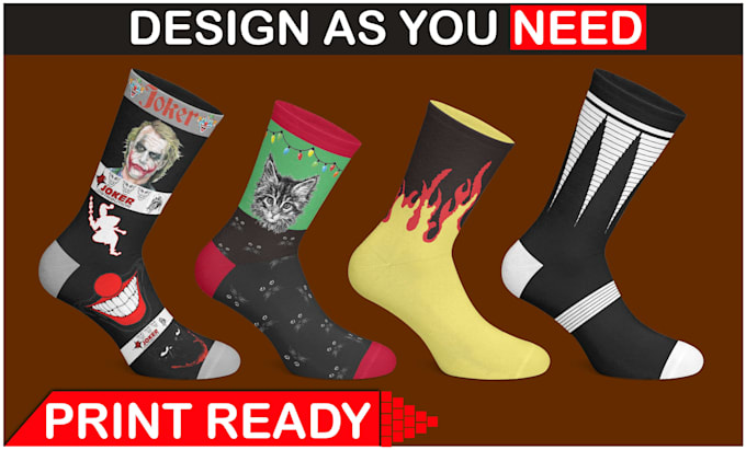 design custom and unique socks design