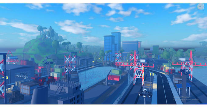 design a low poly roblox map for your game