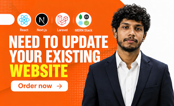 update react, nextjs, HTML websites and provide expert website support