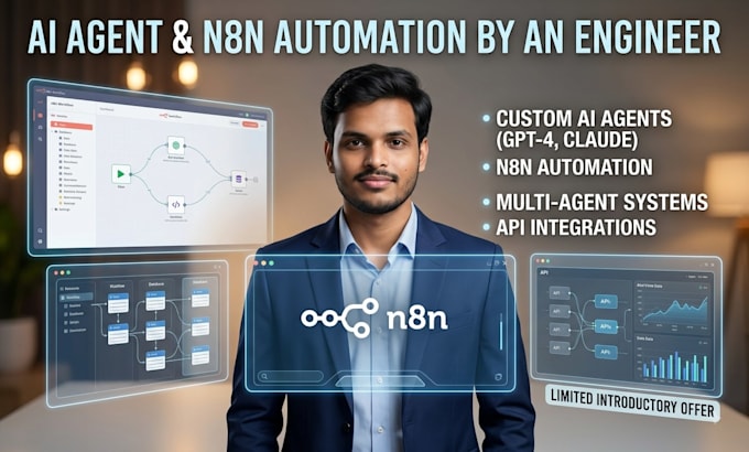 develop a multi ai agent system and n8n automation