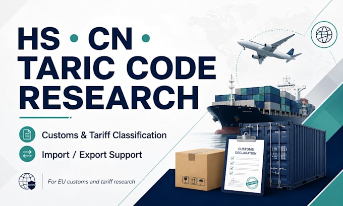 research hs cn and taric codes for your products
