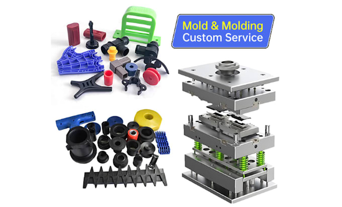 design custom injection molds, plastic parts for production