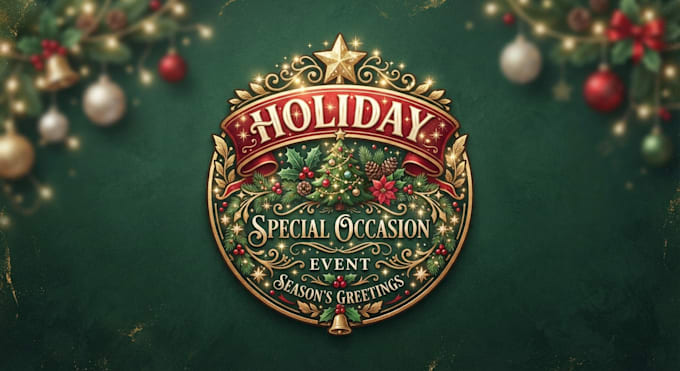 design a festive holiday special occasion logo