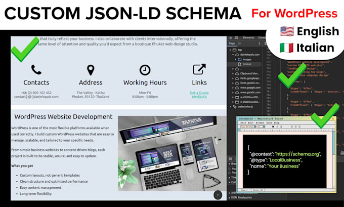 create custom json ld schema for your wordpress site