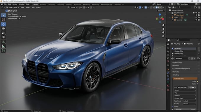 do a realistic 3d car and vehicle model with texture, game ready, car rendering