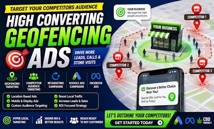 target your competitors audience with high converting geofencing ads