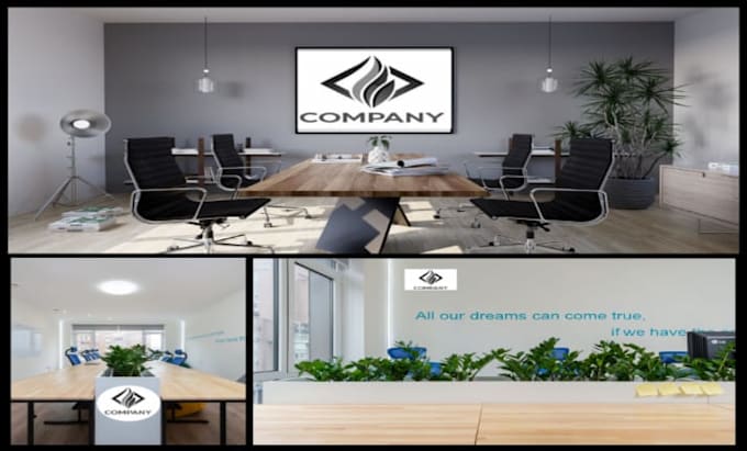 create modern office layouts, meeting rooms, reception areas, workspaces