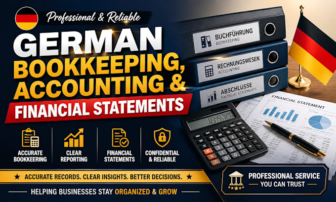 do german bookkeeping, accounting and financial statements