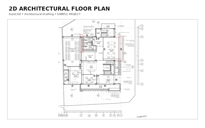 design a professional 2d house floor plan in autocad