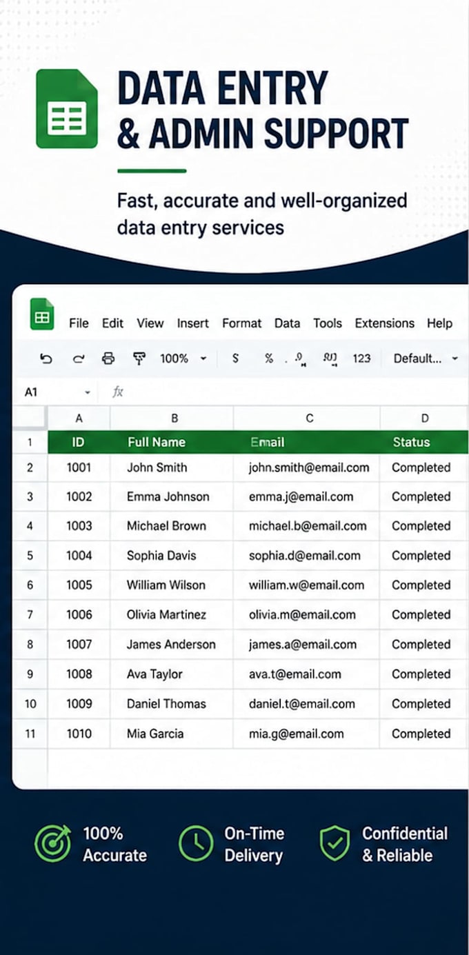 be your virtual assistant for data entry and web research