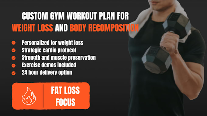 create a custom fat loss gym workout plan for you