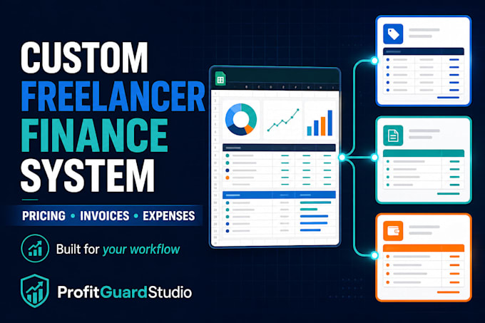 customize a freelancer finance spreadsheet system in excel