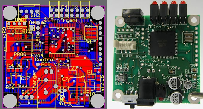 design pcb, pcb schematic, pcb circuit, fabrication gerber and bom