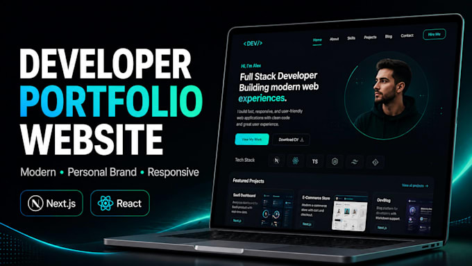 build a modern developer portfolio website
