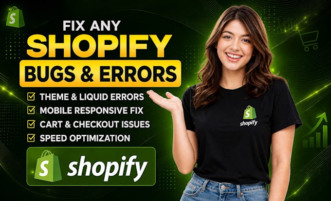 fix shopify bugs errors and customize shopify theme issues quickly