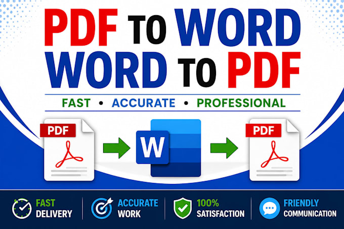 professionally convert PDF to word and word to PDF