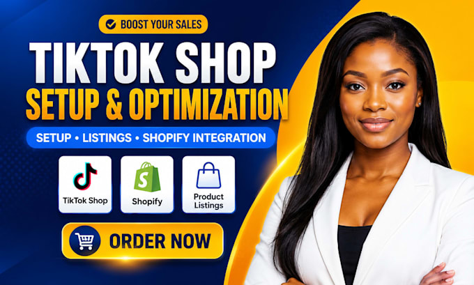 setup tiktok shop, product listings and store optimization