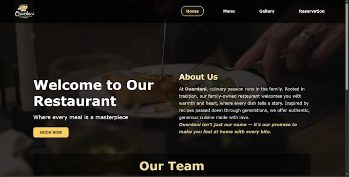 build a responsive react website using HTML and CSS