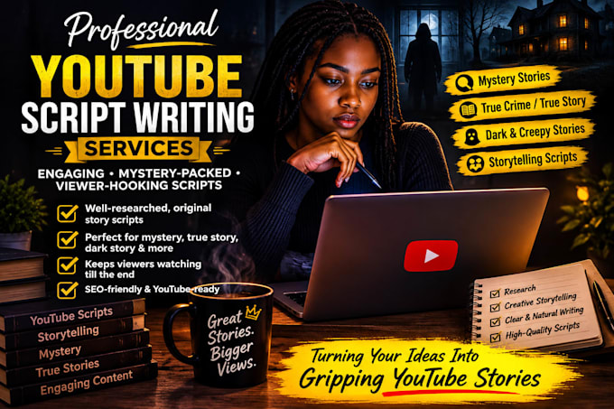 write captivating scripts for faceless youtube videos