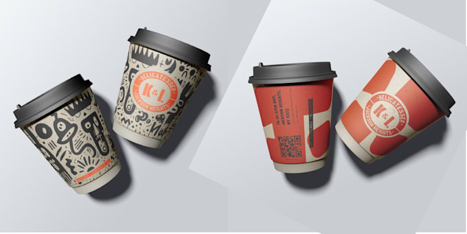 create custom doodle art for product packaging and boxes