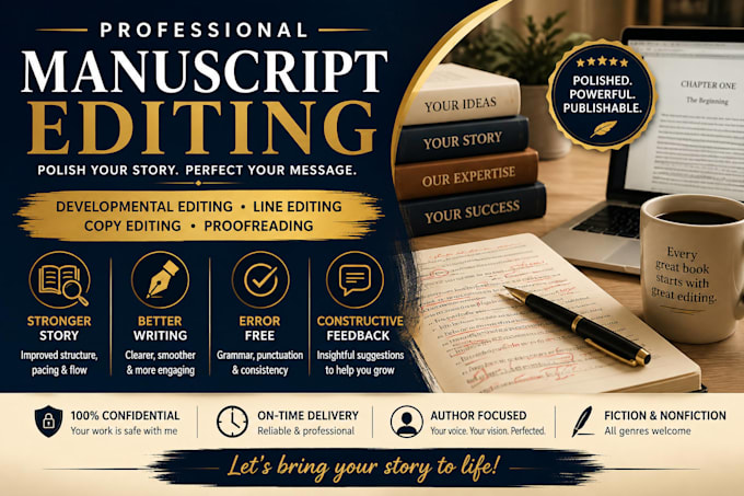 edit, proofread, and polish your manuscript for publication