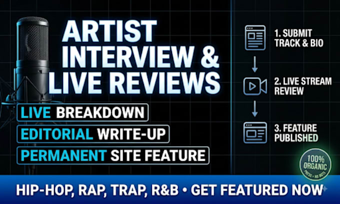 do a live music review and website write up