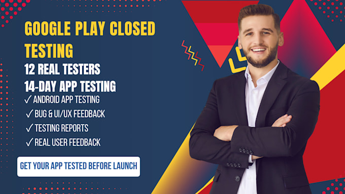 provide 12 testers for google play closed testing
