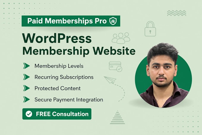 create a wordpress membership website with paid memberships pro