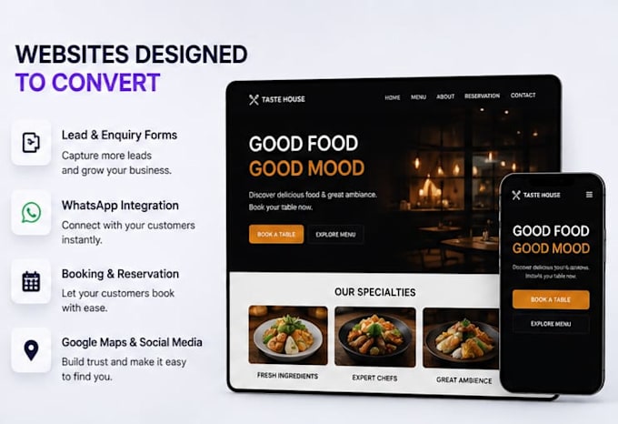 build a modern restaurant website with online reservations