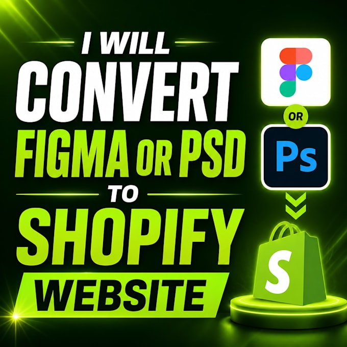 convert figma or PSD to shopify website