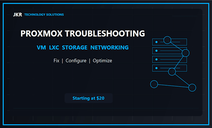 troubleshoot your proxmox vm lxc storage or networking