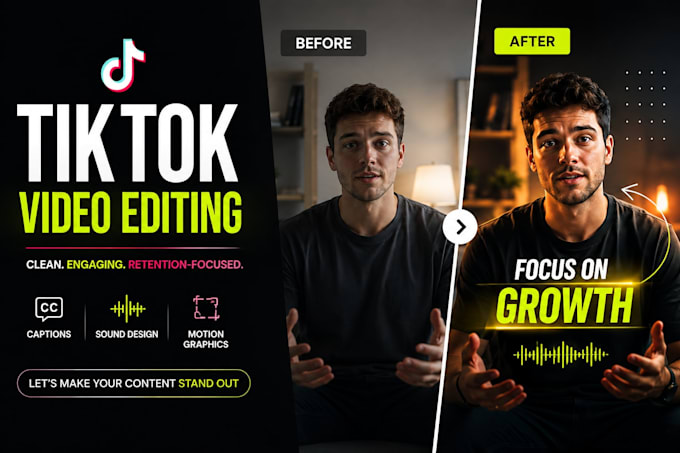 edit engaging tiktok videos for high retention