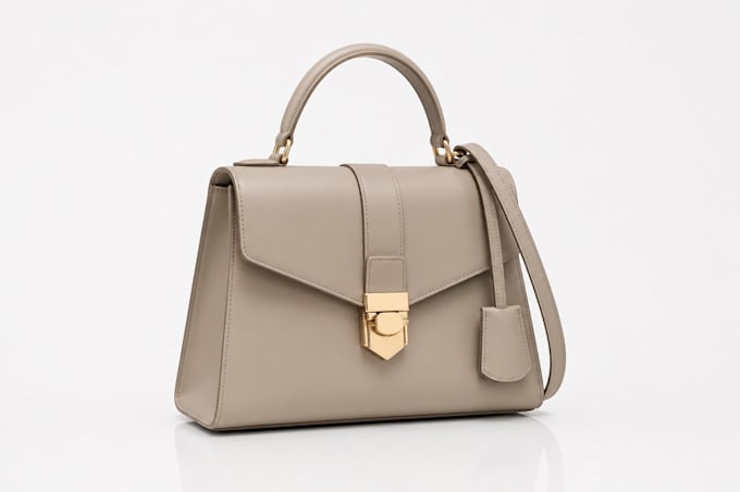 design a realistic 3d purse with professional product renders