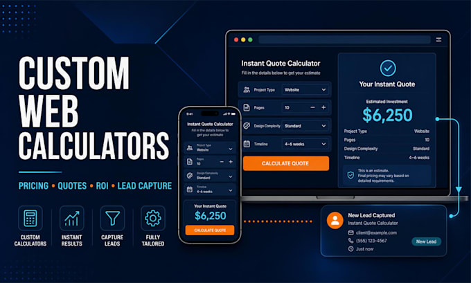 build a custom web calculator or interactive client tool