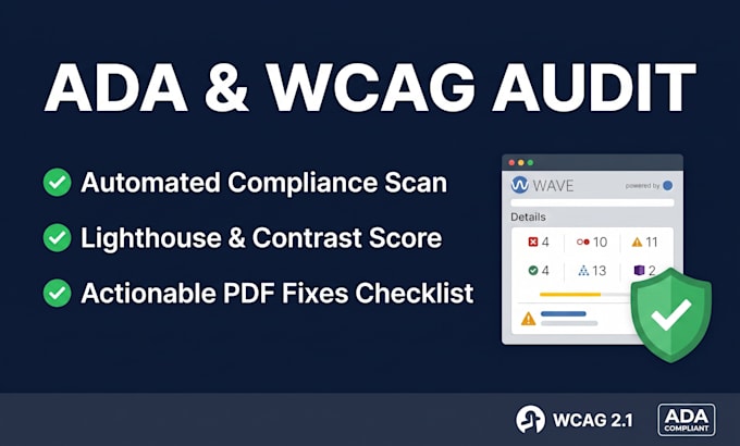 audit your website for wcag ada accessibility compliance