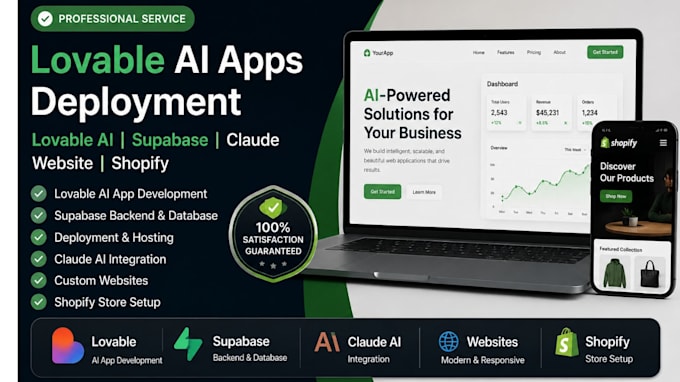 lovable ai, deploy lovable app, lovable supabase, claude website claude shopify